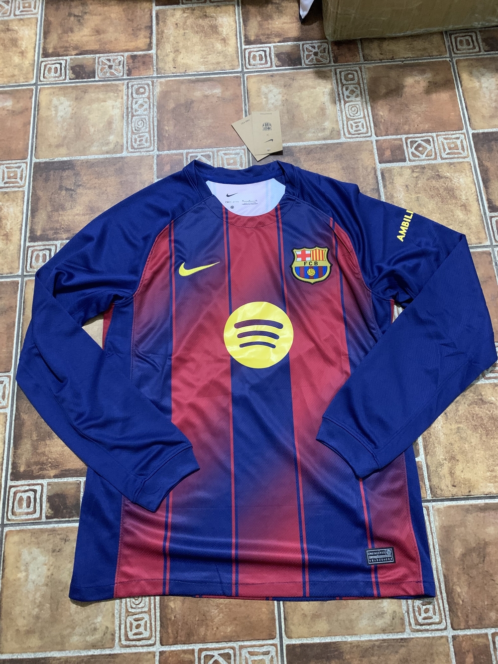 Nike FC Barcelona 2025/26 Long Sleeve Jersey Size M